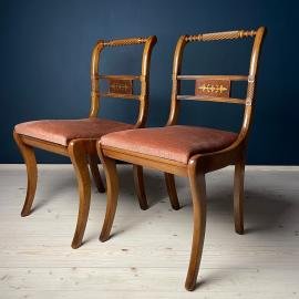 Pair dining chairs, Italy 60s