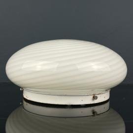 Classic swirl murano glass ceiling or wall lamp Italy 1970s