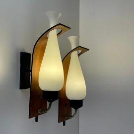 Wall lamps by Stilnovo, Italy 1950s, Set of 2