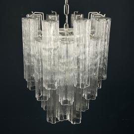 Vintage murano chandelier Tronchi by Toni Zuccheri for Venini, Italy 1960s