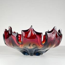 Vintage murano vase Italy 1960s, Mid-century modern design