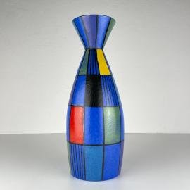 Vintage ceramic vase collection Reims by Bodo Mans for BAY Keramik, West Germany, 1960s