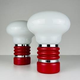 Mid-century table lamps Bulb by Enrico Tronconi, Italy 1970s, Set of 2