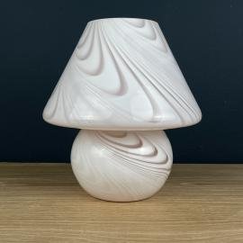 Classic pink murano table lamp, Italy 1970s