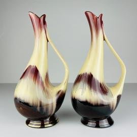 Mid-century ceramic vases by Bay Keramik, West Germany, 1960s, Set of 2