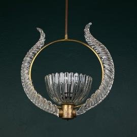 Murano chandelier by Ercole Barovier Barovier & Toso, Italy 1950s