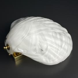 Vintage murano wall lamp Seashell by "La Murrina", Italy 1980s