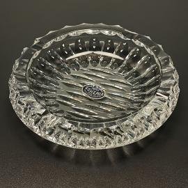 Vintage Bohemian glass ashtray by Bohemia Crystal, Czechoslovakia, 1970s