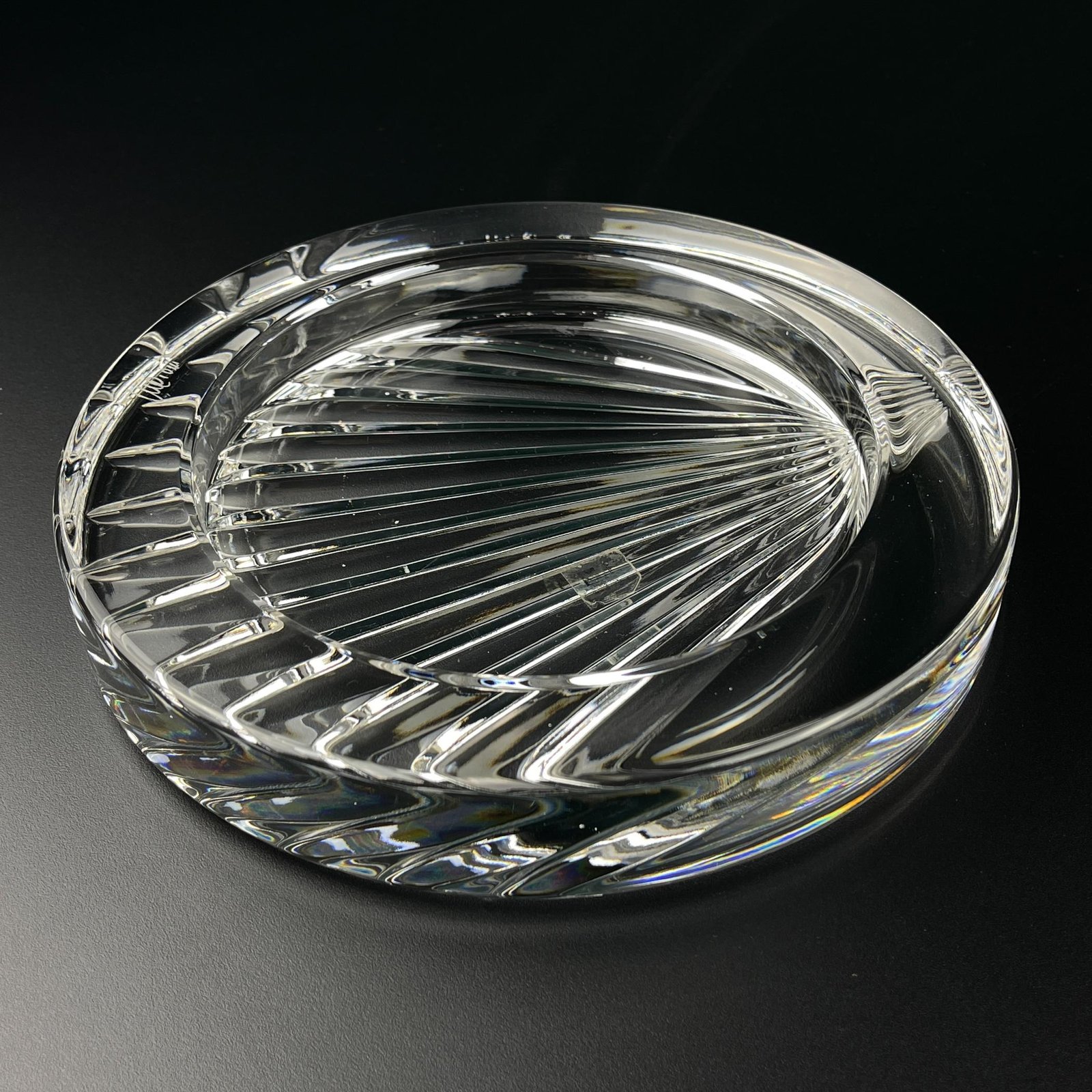 Original crystal glass ashtray by Mario Cioni, Italy, 1970s