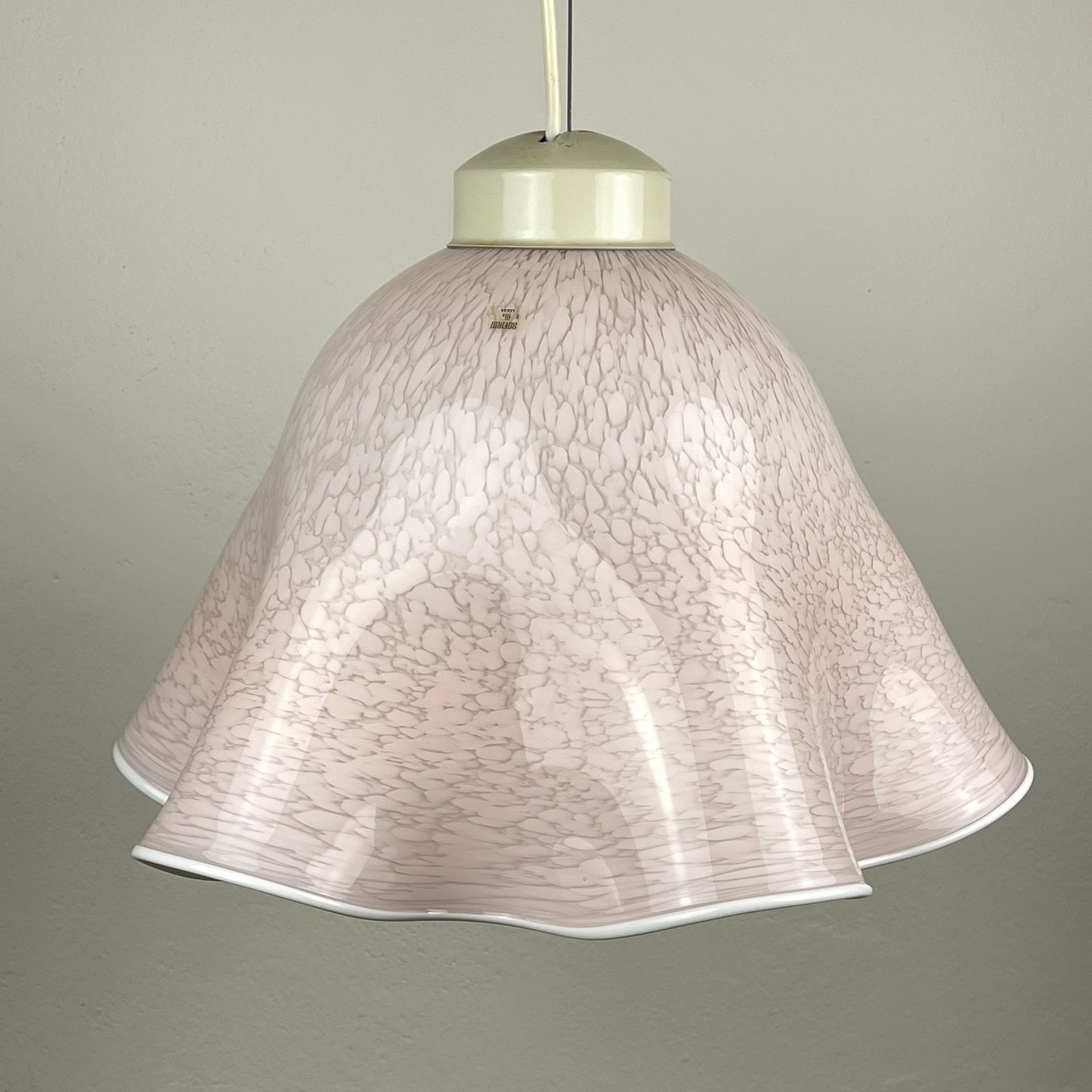 Original Murano glass pendant lamp Fazzoletto Vetri Murano 004, Italy, 1970s