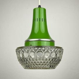 Mid-century green pendant lamp by Targetti Sankey, Italy 1960s