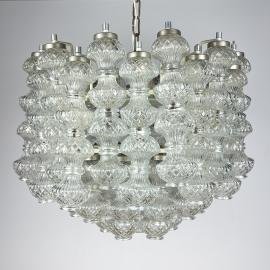 Murano chandelier by Flavio Poli for Seguso, Italy, 1960s