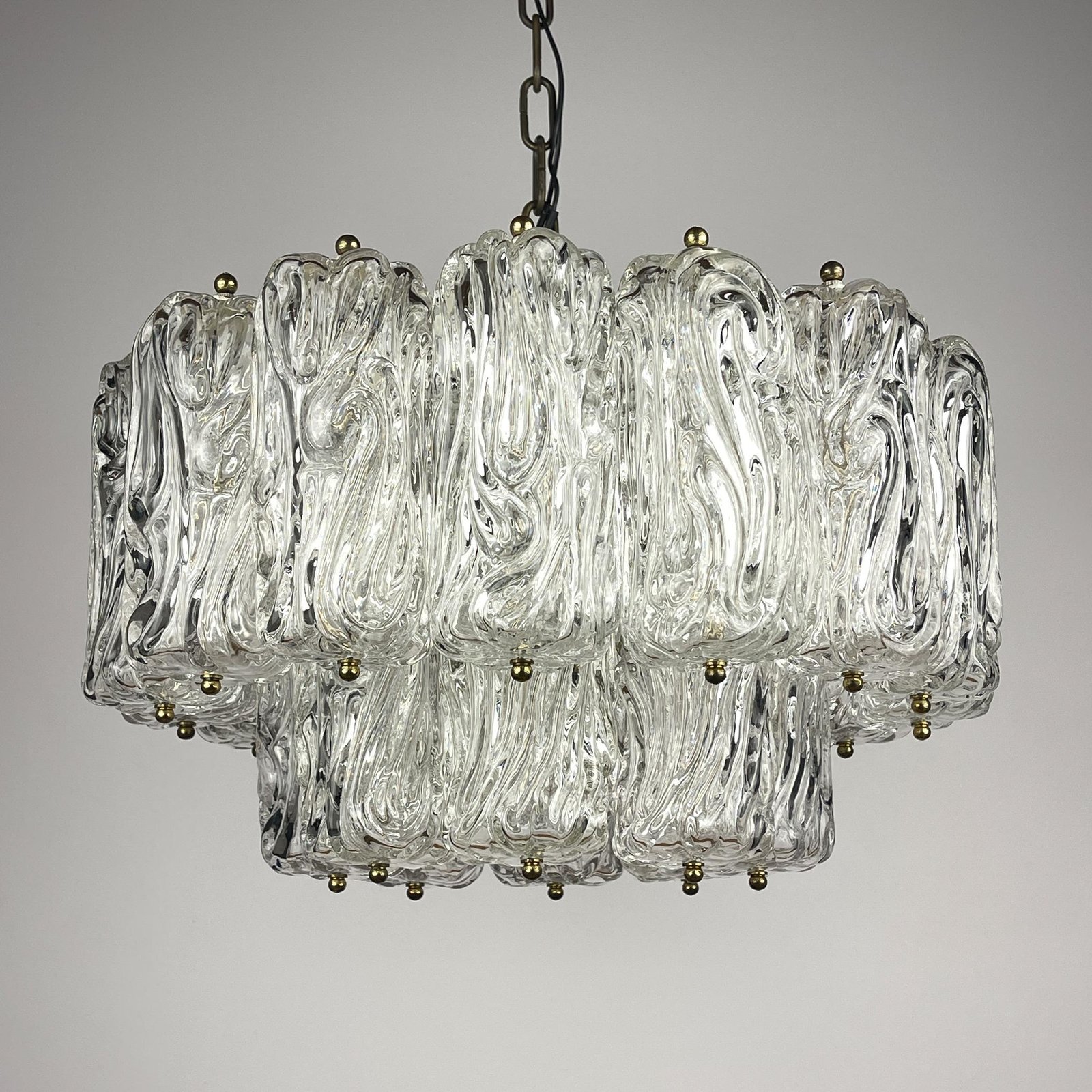 Vintage Murano chandelier by Barovier & Toso, Italy, 1950s