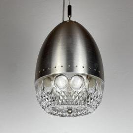 Mid-century glass pendant lamp, Italy 1960s