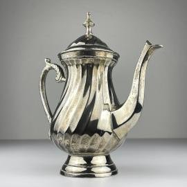 Vintage silver plated coffee pot by Royal Sheffield, England, 1950s
