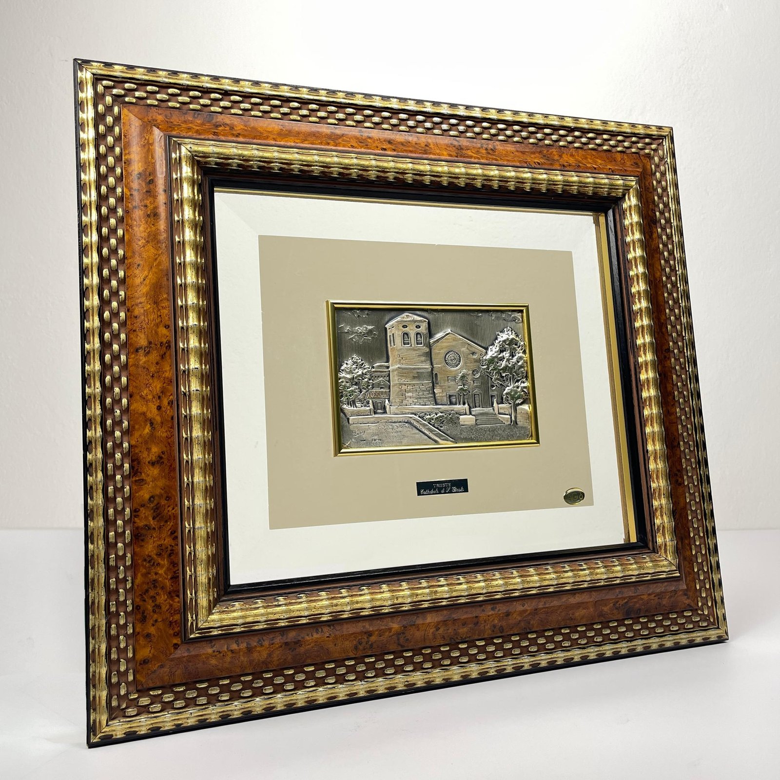 Original Silver and Gold relief picture collection AG3, Italy, 2000s, Vintage home decor