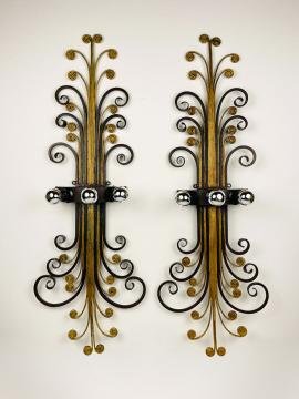 Large Wall Lights by Banci Firenze, Italy, 1960s, Set of 2