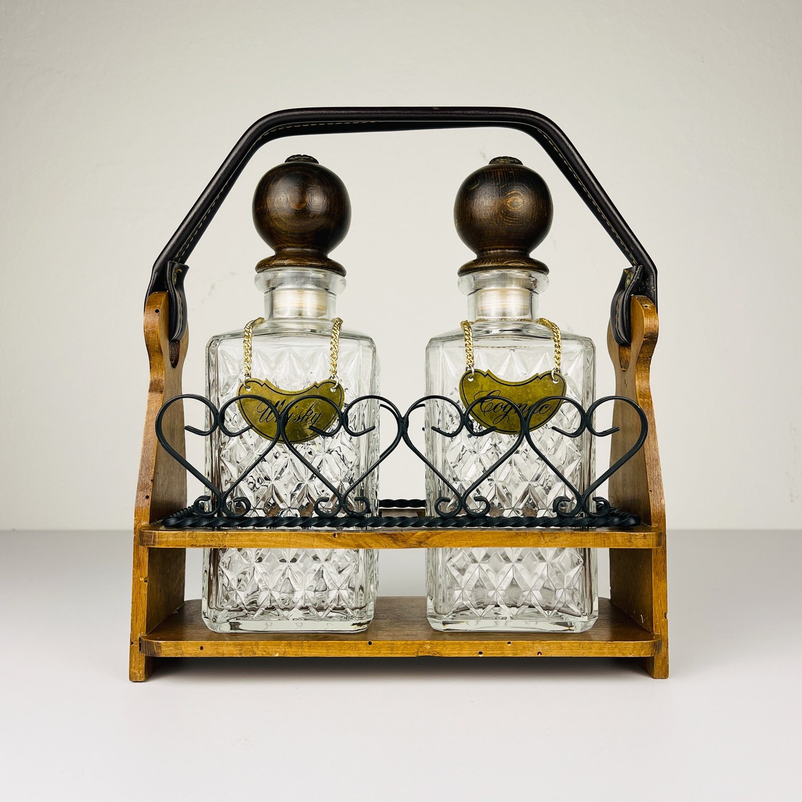 Vintage Tantalus Decanter Cognac and Whisky, Italy, 1960s