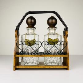 Vintage Tantalus Decanter Cognac and Whisky, Italy, 1960s