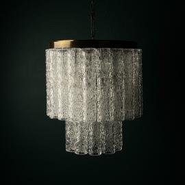 Classic Murano chandelier Tronchi by Venini, Italy 1960s
