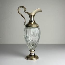 Vintage silver plated decanter Distillerie Buton Bologna, Italy, 1950s