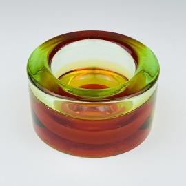 Small murano sommerso vase, Italy 1970s