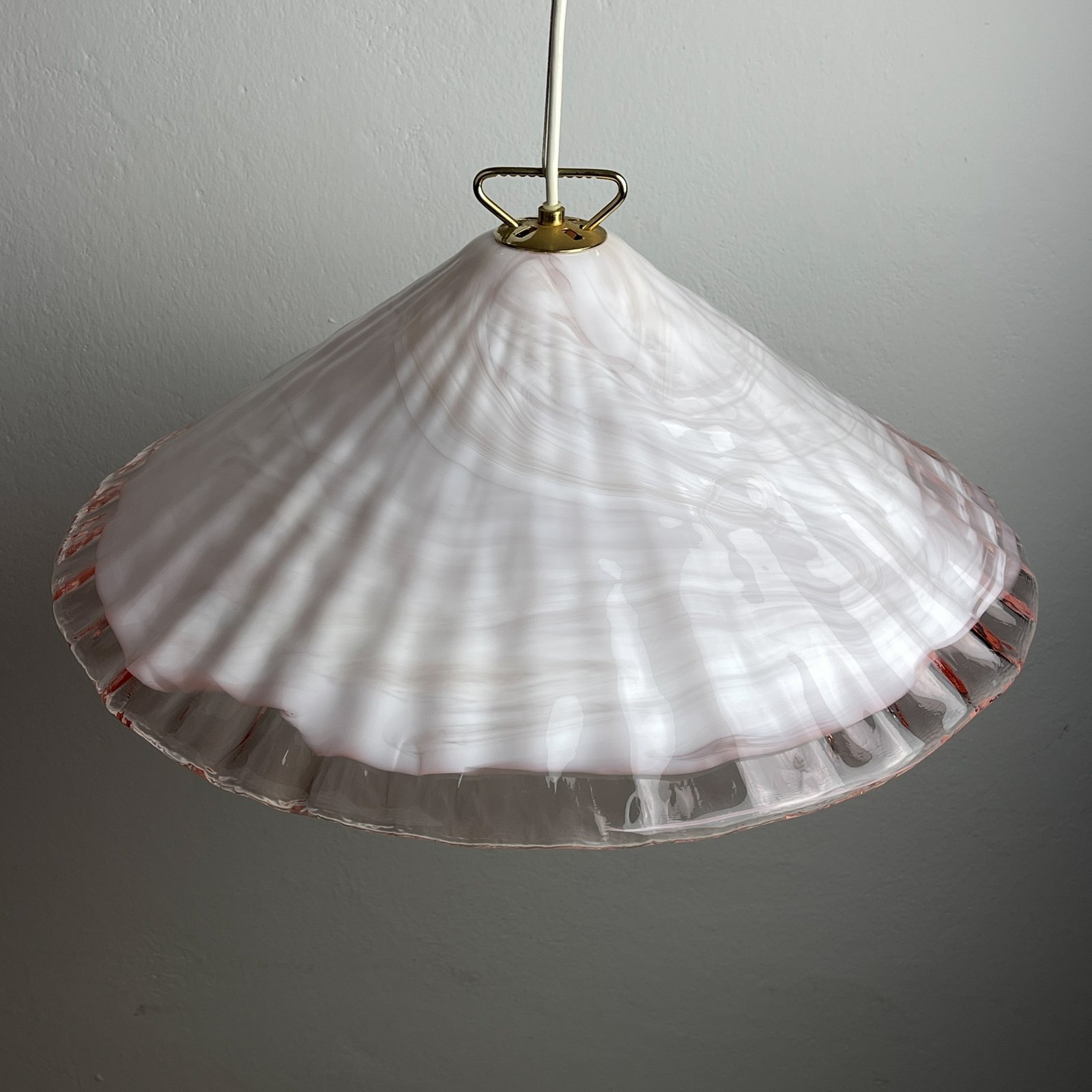 Vintage murano pendant lamp by "La Murrina" Italy 1970s