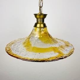 Vintage murano pendant lamp by AV Mazzega, Italy 1950s