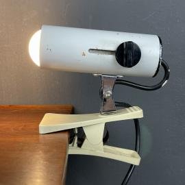 Mid-century clamp lamp by Targetti Italy 1960s space age industrial
