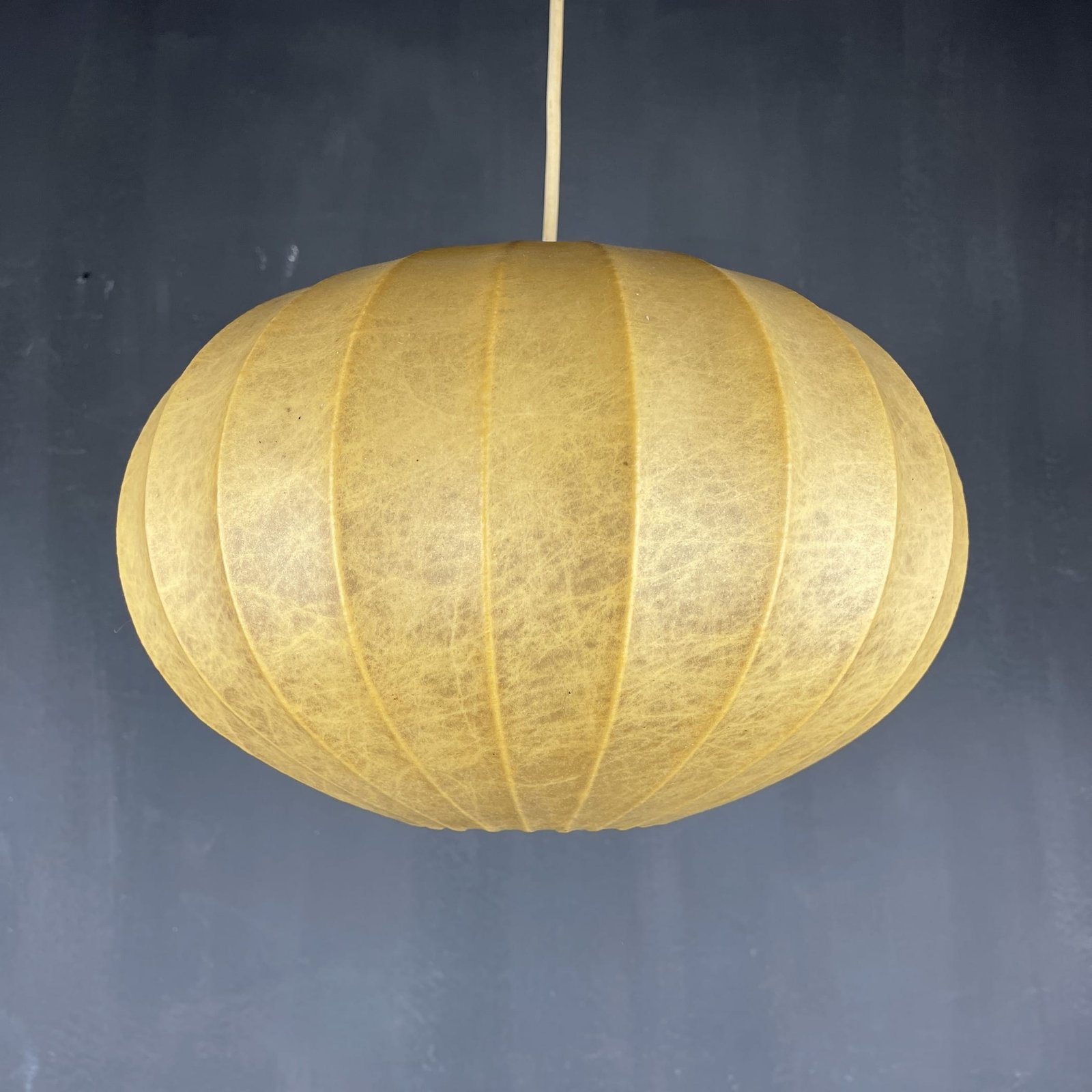 Mid-century cocoon pendant lamp Italy 1960s style Achille Castiglioni Modern