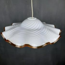 Vintage swirel murano glass pendant lamp 1970s Retro home decor