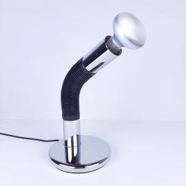 Mid-century desk table lamp model Elbow designer E. Bellini for Targetti Sankey Italy 1970s Space Age Retro lighting