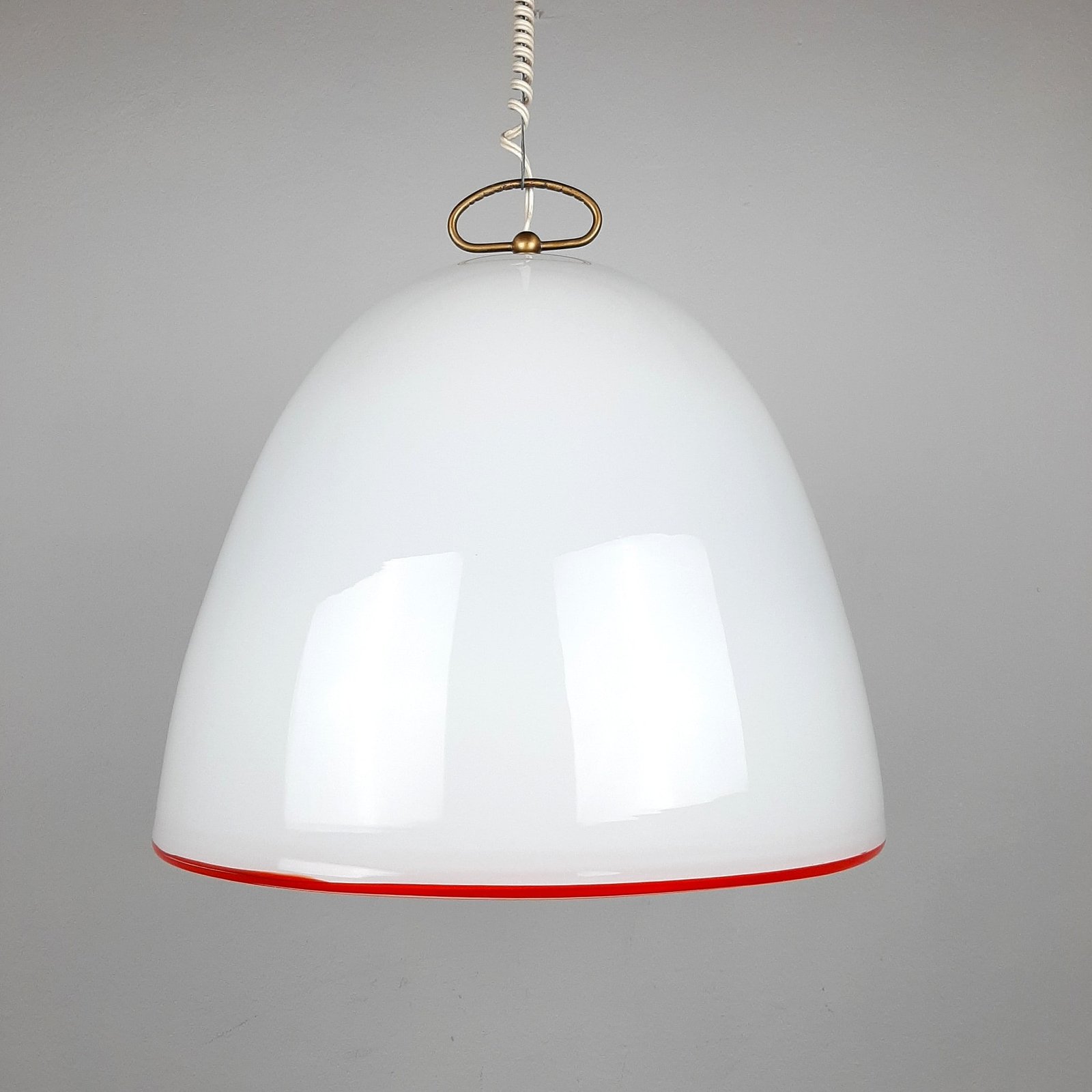 Retro murano glass XL pendant lamp by Renato Toso for Leucos Italy 1960s Mid-century home decor