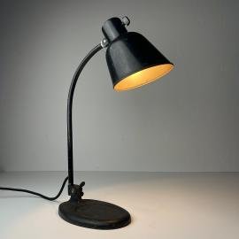 Vintage black desk lamp Model 2768 Matador Bur by Christian Dell Germany 1930s Design Bauhaus