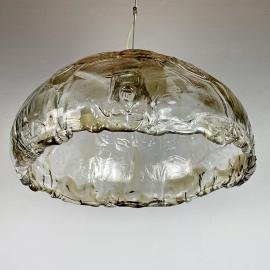 Vintage large murano pendant lamp by manufacture "La Murrina" Italy 1970s MCM unique italian lighting