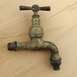 Old copper water tap