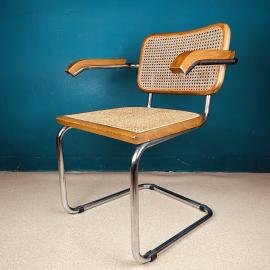 Mid-century Cesca B32 Marcel Breuer Italy '80s Cantilever Office Dining Chair Bauhaus Modern