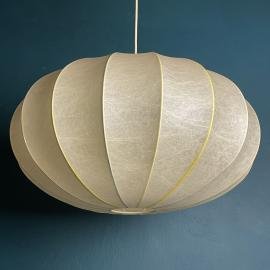 Mid-century large cocoon pendant lamp Italy 1960s