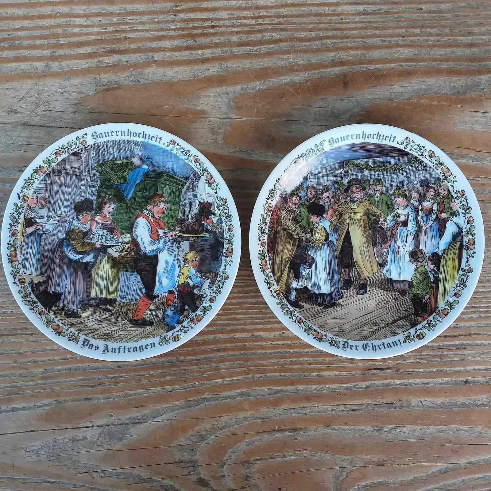 Old plates of the firm Seltmann Weiden