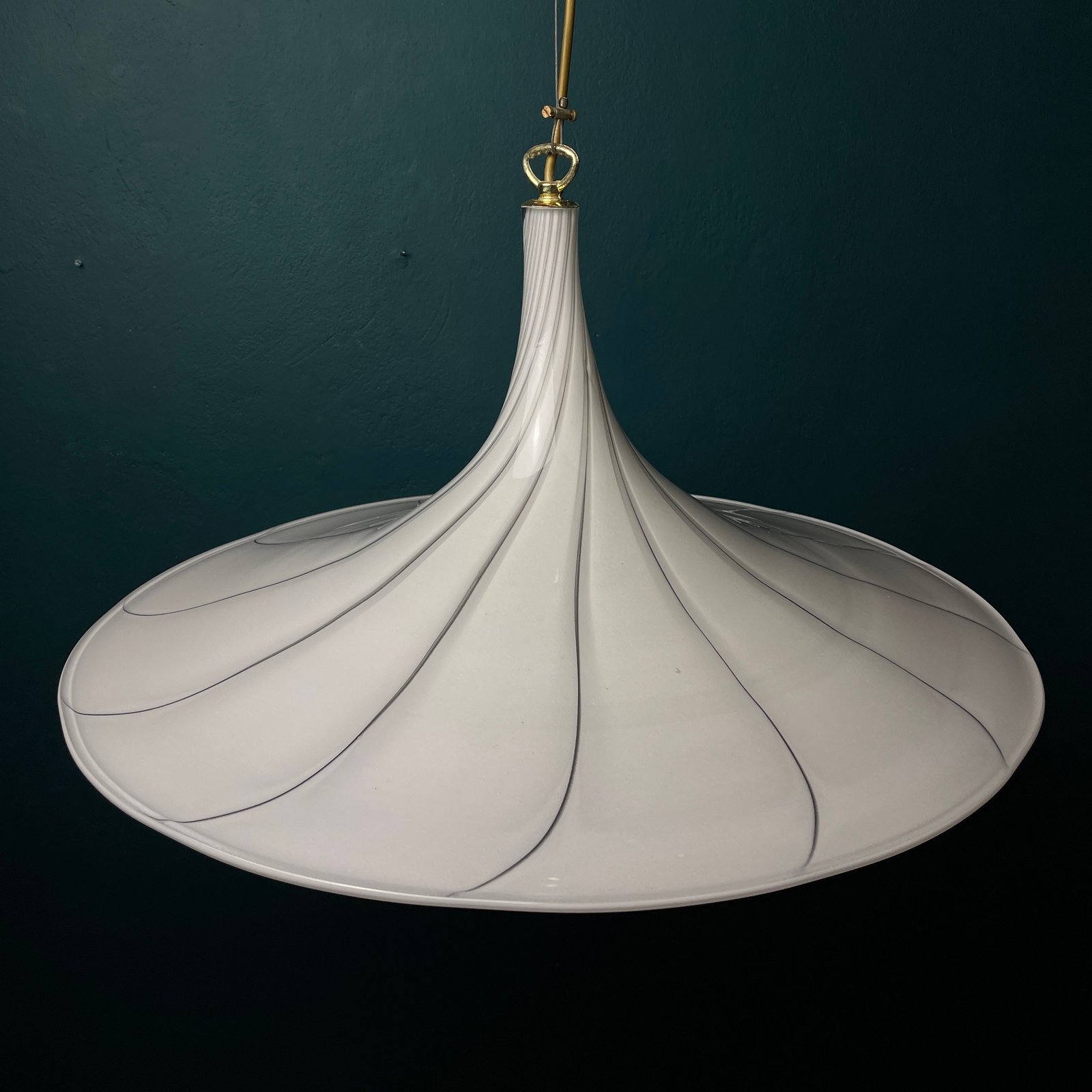 Vintage Murano glass pendant lamp Italy 70s Mid-century Lighting Vintage chandelier