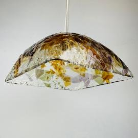 Vintage large murano pendant lamp by manufacture "La Murrina" Italy 1990s MCM unique italian lighting