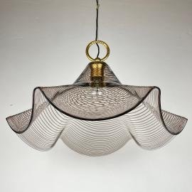 Murano glass pendant lamp Italy '70s Mid-century modern lighting