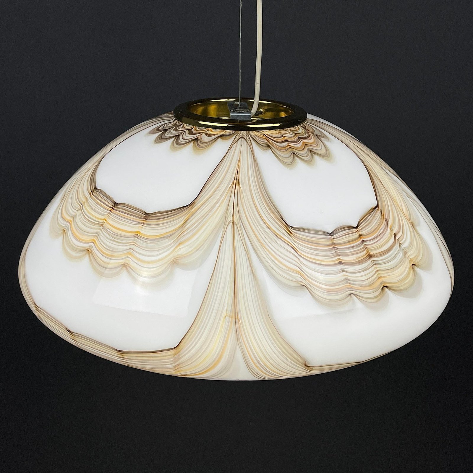 Murano pendant lamp Italy 1970s Mid-century italian modern lighting