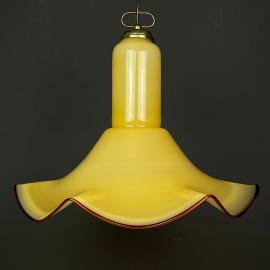 Mid-century Murano glass pendant lamp Italy 1970s murano chandelier Italian design lighting