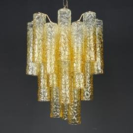 Classic murano chandelier Tronchi by Toni Zuccheri for Venini Italy 1960s