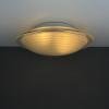 Vintage murano glass ceiling or wall lamp Italy 1980s White Ronda UFO Space age Retro italian design lighting
