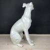 Large ceramic sculpture of Dog from Bassano Italy 1980s Vintage decor Italian pottery Bassano