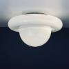 Mid-century white murano glass ceiling lamp Italy 1970s