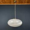 Classic swirl Murano glass pendant lamp Italy 70s