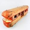 Vintage wood toy Railway Carriage Italy 1950s Home decor Large old toy